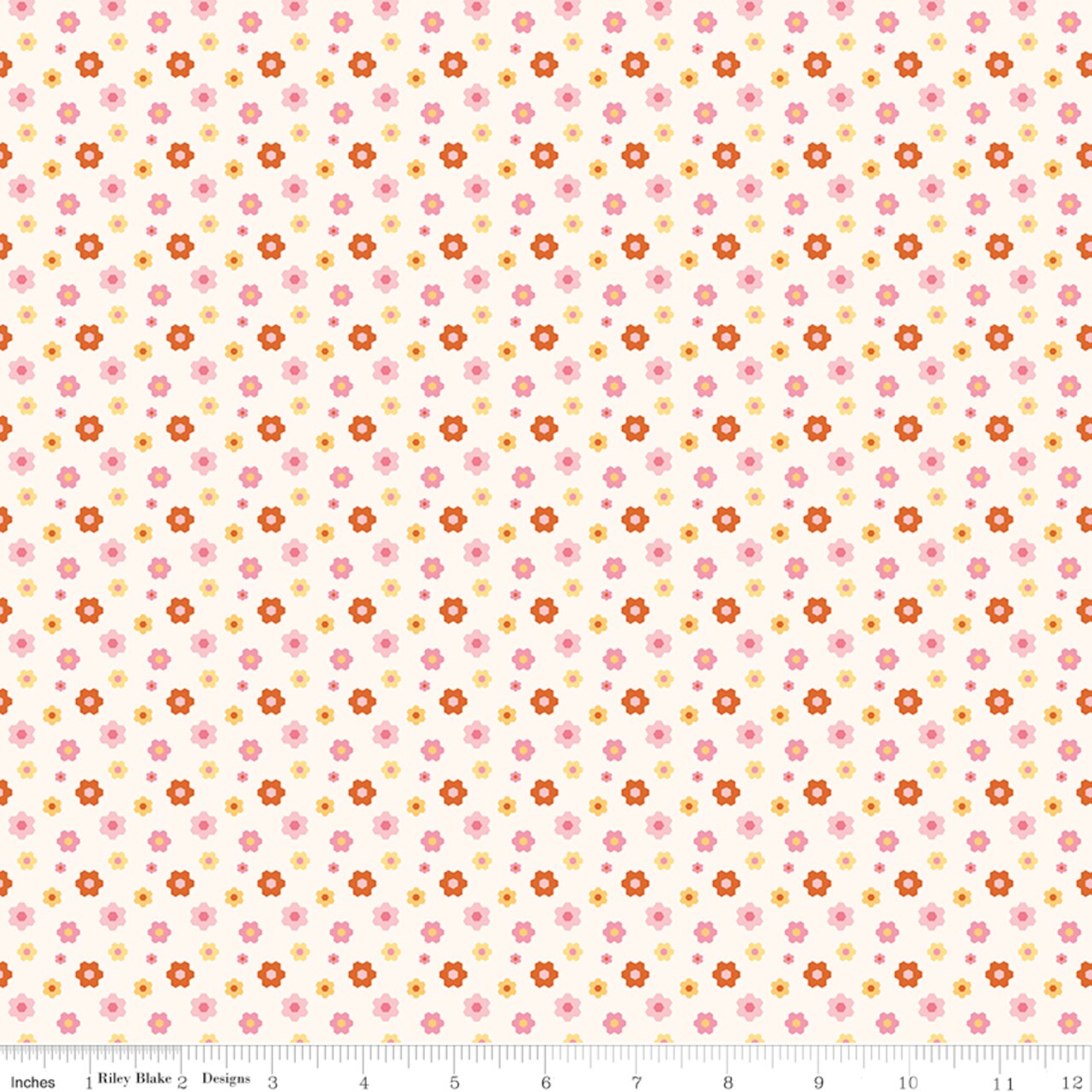 Floral in Cream (c17241-cream) | Patchwork | Liza Taylor | Riley Blake
